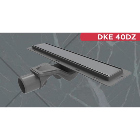 Κανάλι Ντουζιέρας 40cm DKE40DZ Silver 